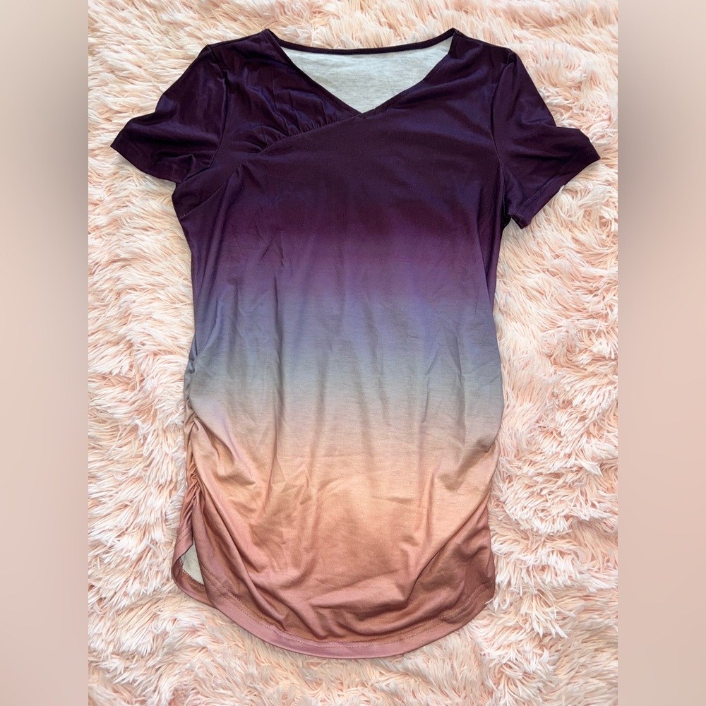 Dusty Purple Ombré Women’s Blouse size 6